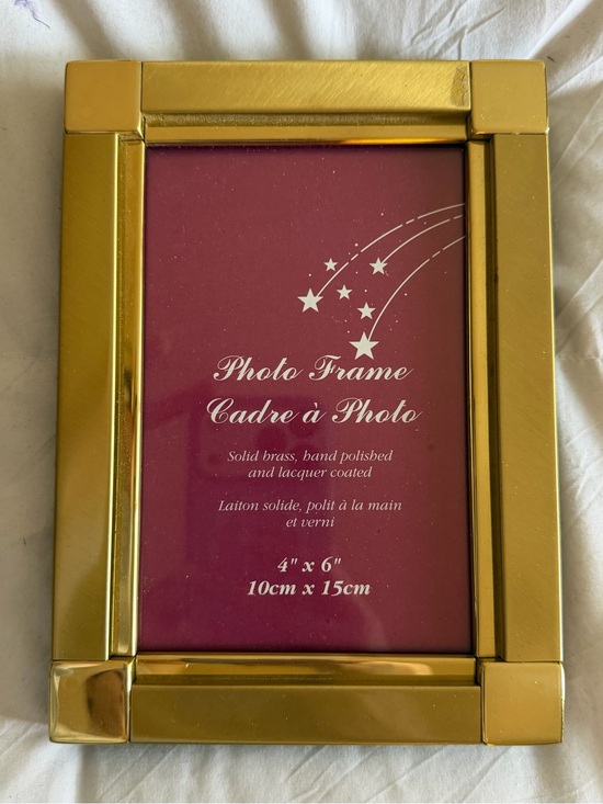 Vintage Other - Vintage Gold Brass Photo Frame - 4 x 6